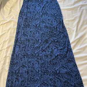 Boden Blue Maxi A-Line Skirt for Cocktail